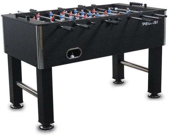 Pegasi Voetbaltafel Elite Black - Zwart - Kickertafel - Voetbaltafel