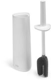 Joseph Joseph Flex 360 Siliconen Toiletborstel met Houder, Anti-druppel, Vervangbare Kop, 360° Reiniging, Wit