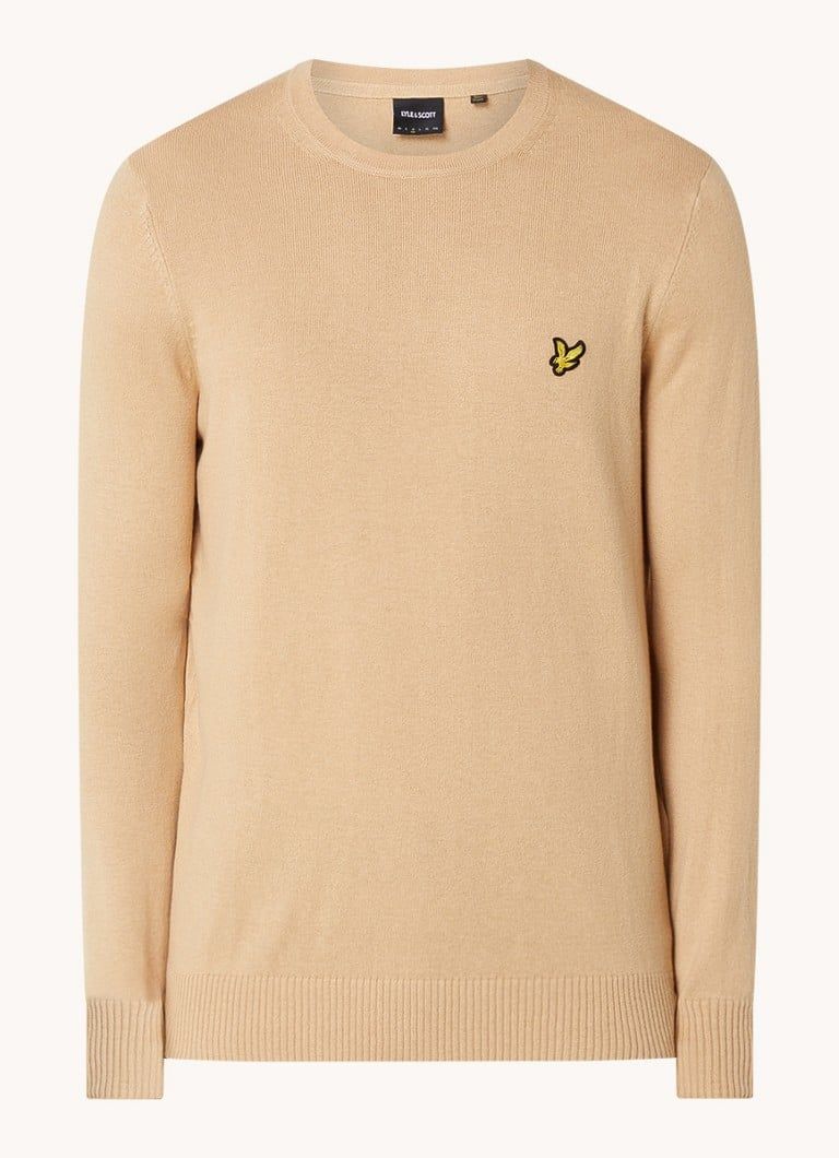 Lyle & Scott Merino Wool Blend Pullover with Logo Embroidery