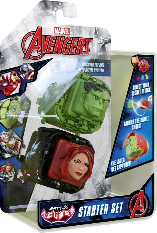 Marvel Avengers Battle Cube - Hulk Vs Black Widow - Battle Fidget Set