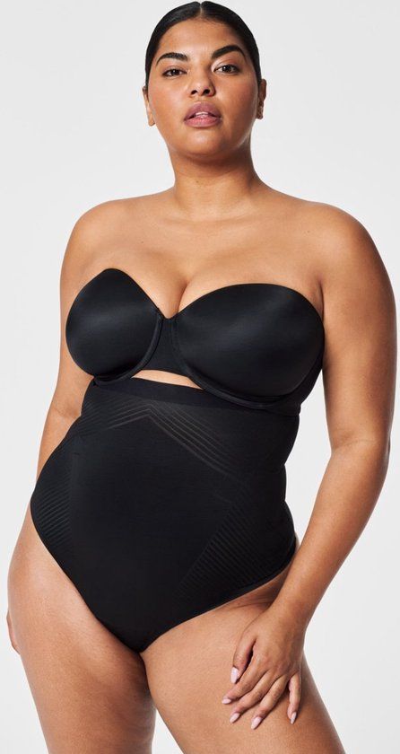 Thinstincts 2.0 High-Waisted Thong - Black - XXL