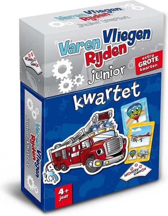 Identity Games Varen Vliegen Rijden Junior Kwartet - Kinderspel
