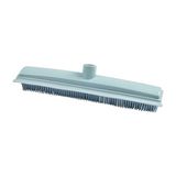 Homéa TPR-borstelkop met schraper, 31 cm, ijsblauw