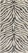 SURYA Cybele vloerkleed zebra boho donkergrijs beige