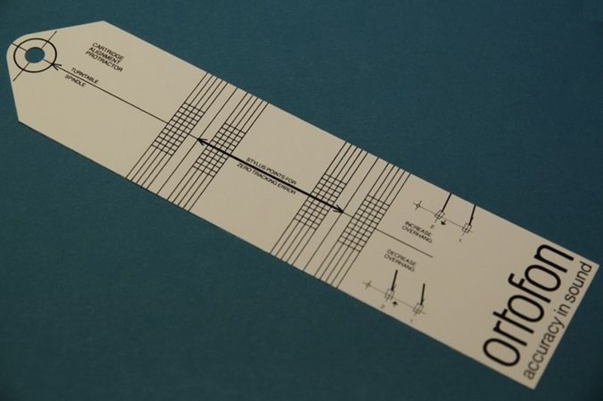 Ortofon Cartridge alignment protractor