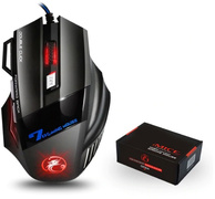 iMice X7 Optische Gaming Muis Bedraad - Rechtshandig en Ergonomisch met DPI Aanpassing - 5500 DPI - 7 Knoppen - Zwart