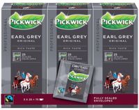 Pickwick Thee Pickwick Fairtrade Earl Grey 25x2gr | Omdoos a 3 pak x 25 stuk |
