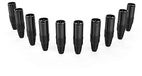Audibax Silver Black XLR stekkers 10 Pack zwart