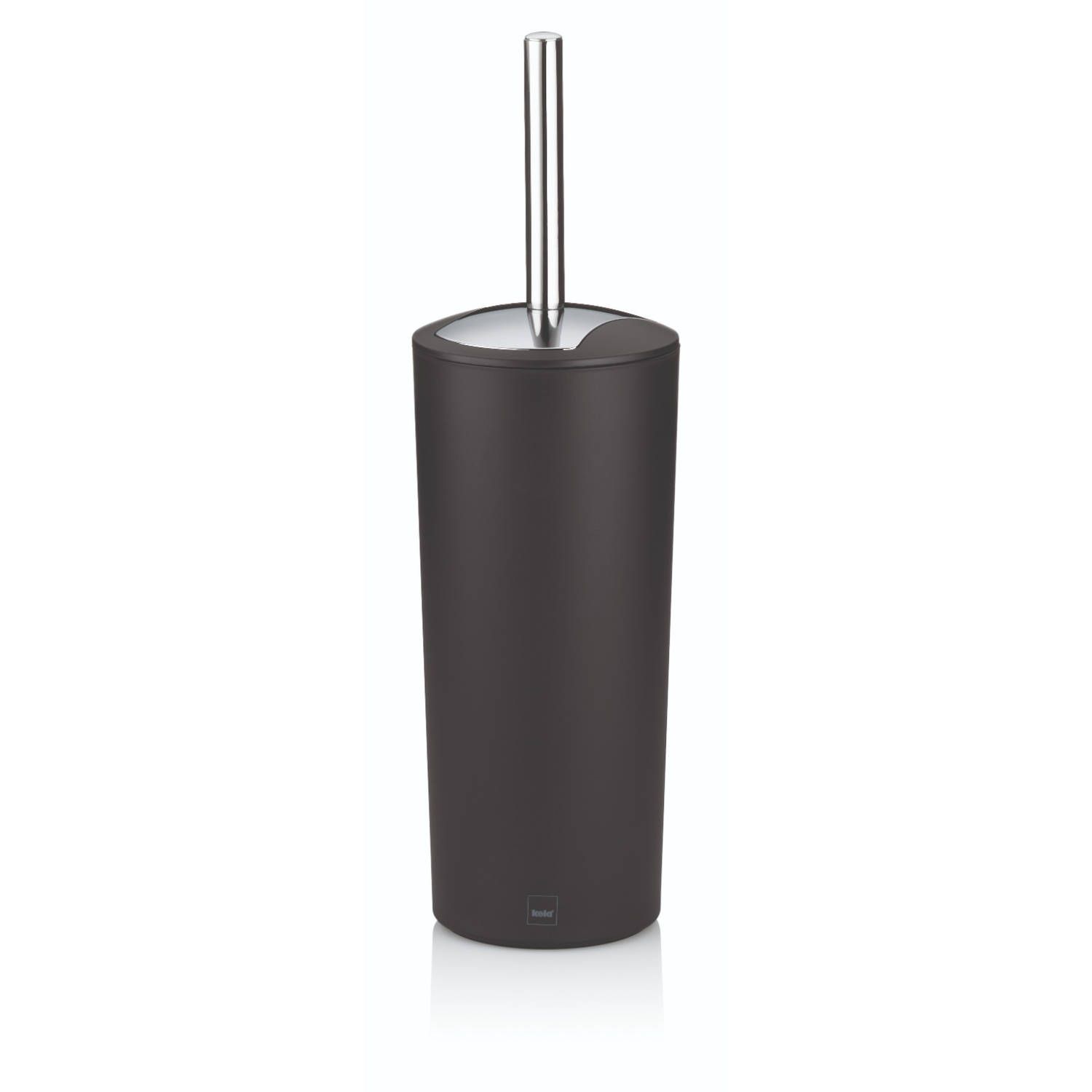 Kela wc-garnituur Marta - Zwart - Kunststof - Ø 11 cm