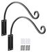 Set de 2 suspensions extérieures - Crochets muraux robustes pour jardinières et décorations