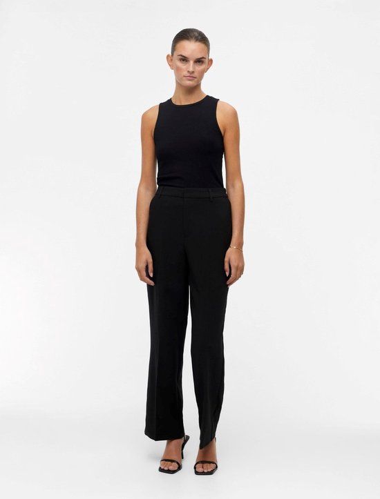 OBJECT OBJSIGRID Women's Casual Pants - Black - Size S (36) - Polyester