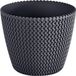 Prosperplast Bloempot Buiten Binnen Rond Splofy 19cm ANTRACIET / 2 STUKS