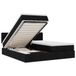 vidaXL Ottoman Bed with Mattresses and LEDs Black Fabric 160x200cm