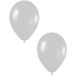 Merkloos / Sans marque Haza-Witbaard Feest ballonnen - zilver - 50 stuks - 30 cm