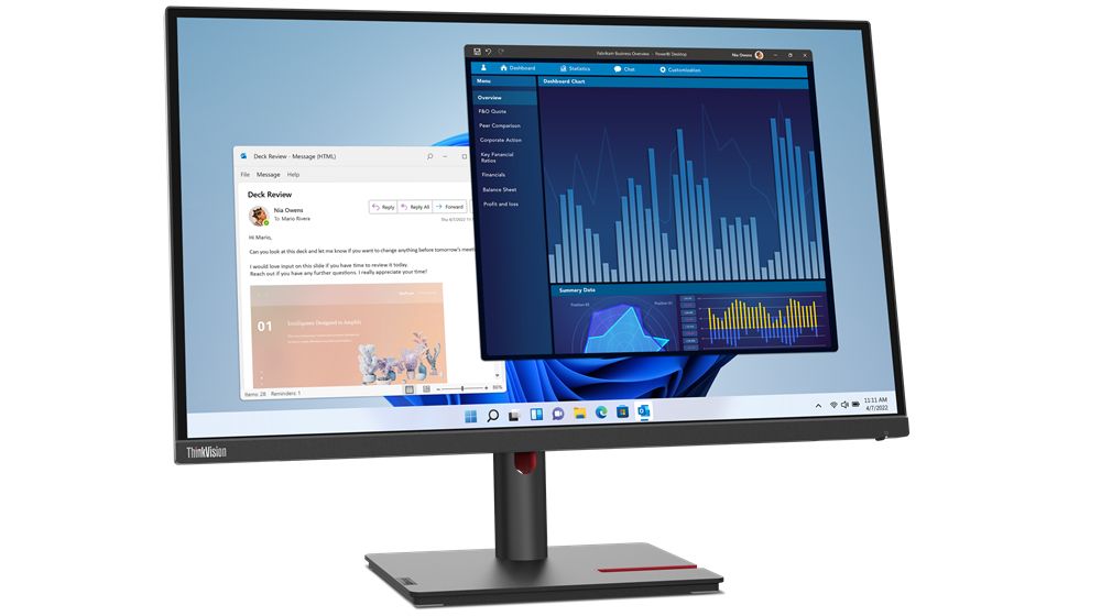 Lenovo ThinkVision T27p-30 27" 4K UHD Monitor - USB-C, HDMI, DisplayPort