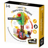 Headu Creo Mijn Boom der Seizoenen met verschillende technieken Creative It56895 Spel Kunst en Ambachten voor kinderen van 3 tot 6 jaar, gemaakt in Italië