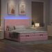 Maison Exclusive - Cadre de lit ottoman avec matelas rose 180x200cm velours