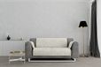 Italian Bed Linnen "Glamour" antislip sofa-afdekking, crème, 2 plaatsen