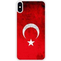 Apple iPhone X Drapeau turquie Verstevigd hoesje met sublimatie bedrukking