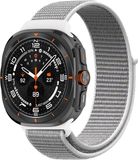 By Qubix - Nylon loop bandje - Lichtgrijs - Geschikt voor Samsung Galaxy Watch Ultra / Ultra 2 - 47mm