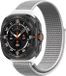 By Qubix - Nylon loop bandje - Lichtgrijs - Geschikt voor Samsung Galaxy Watch Ultra / Ultra 2 - 47mm