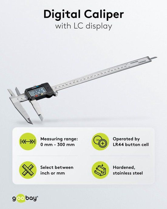 Goobay Digital Caliper 300 mm / 12 Inch