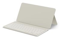 Satechi OntheGo Clavier sans fil – Support réglable intégré – Batterie rechargeable pour une utilisation prolongée – Multitâche avec trois appareils simultanément - Beige