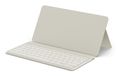 Satechi OntheGo Clavier sans fil – Support réglable intégré – Batterie rechargeable pour une utilisation prolongée – Multitâche avec trois appareils simultanément - Beige
