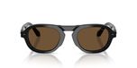 Giorgio Armani AR 8244 Lunettes de soleil homme noir pilote marron 49mm