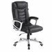 Monza Home® Bureaustoel Zwart – Ergonomische Bureau Stoel – PU Leder – Verstelbaar – 150kg Draagvermogen – Luxe Directiestoel