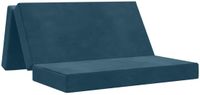 vidaXL Canapé-lit pliable 120 x 67 x 45 cm Bleu
