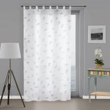 Soleil d'Ocre Laurene Voilage, Polyester, Wit, 140 x 250 cm