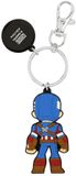 Avengers Captain America Silicone Red and Blue Keychain