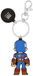 Avengers Captain America Porte-clés en silicone rouge et bleu