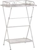Beliani ANCUD Tuintafel - Wit - 53 x 40 cm - Metaal - Design