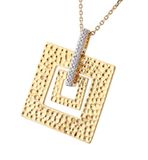 Orphelia Metaal Verguld Ph-023 Hanger Carree Zirc