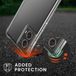 kwmobile telefoonhoesje geschikt voor Motorola Moto G85 5G - Hoesje met telefoonkoord - Back cover in transparant / zwart
