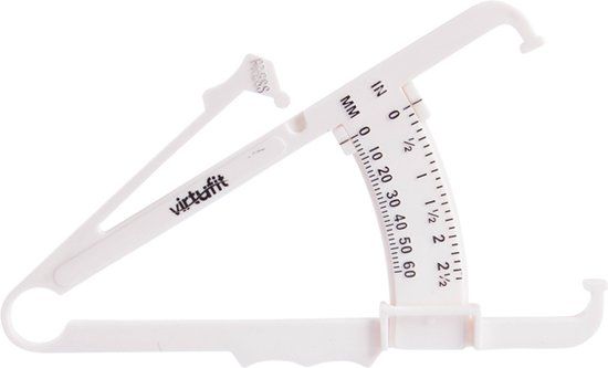 VirtuFit Huidplooimeter - Wit - Vetmeter - Kunststof