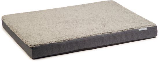 Beeztees Zira memory foam hondenkussen - Grijs - 120x80x10cm