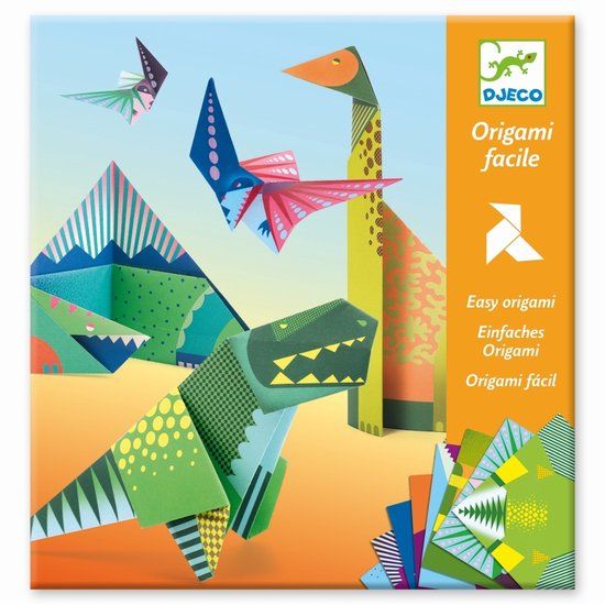 Djeco origami vouwblaadjes dinosaurussen