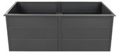 Westmann Metall verhoogde tuinbed "Primus XL", inclusief slakkenbescherming, antraciet, 200x100x77 cm