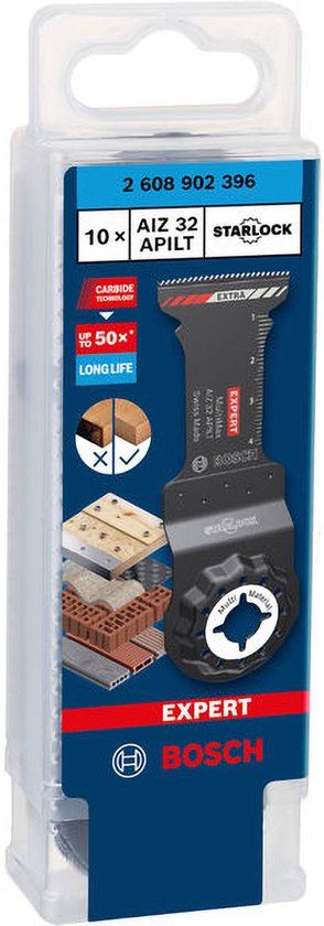 Bosch Accessoires Bosch EXPERT MultiMax AIZ 32 APILT mes voor multifunctioneel gereedschap, 10 stuks