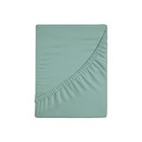 Zer0bed, Hoeslaken voor tweepersoonsbed, effen, 100% katoen, maxi-hoek 30 cm, cloud, 180 x 200 cm