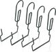 Merkloos / Sans marque Prosperplast metalen balkonbeugels - set van 6x - 23 x 21 cm - bloembakbeugel