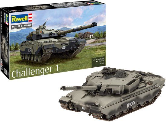 Revell Modelbouwpakket Militaire voertuigen - 03365 FV4030 Challenger 1 - Tank Plastic - 1:72 - Modelbouw