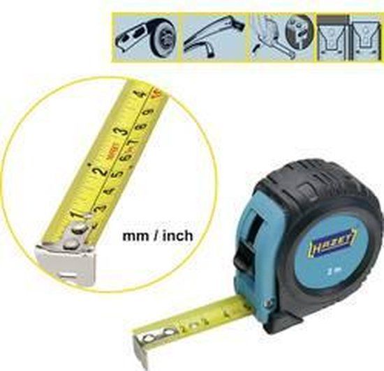 Hazet 2154N-2 Rolmaat 2 m Staal