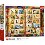Trefl - Postzegelverzameling - Vogelatlas - 1000 stukjes - DIY-puzzel, creatief vermaak, klassieke puzzel voor volwassenen en kinderen vanaf 14 jaar