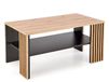 Table basse aspect chêne noir 110 x 65 cm