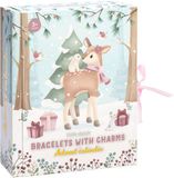 Little Dutch Adventskalender met armbandjes, bedels en stickers - 24 vakjes - Knutselen - Speelgoed kinderen - Voor meisjes