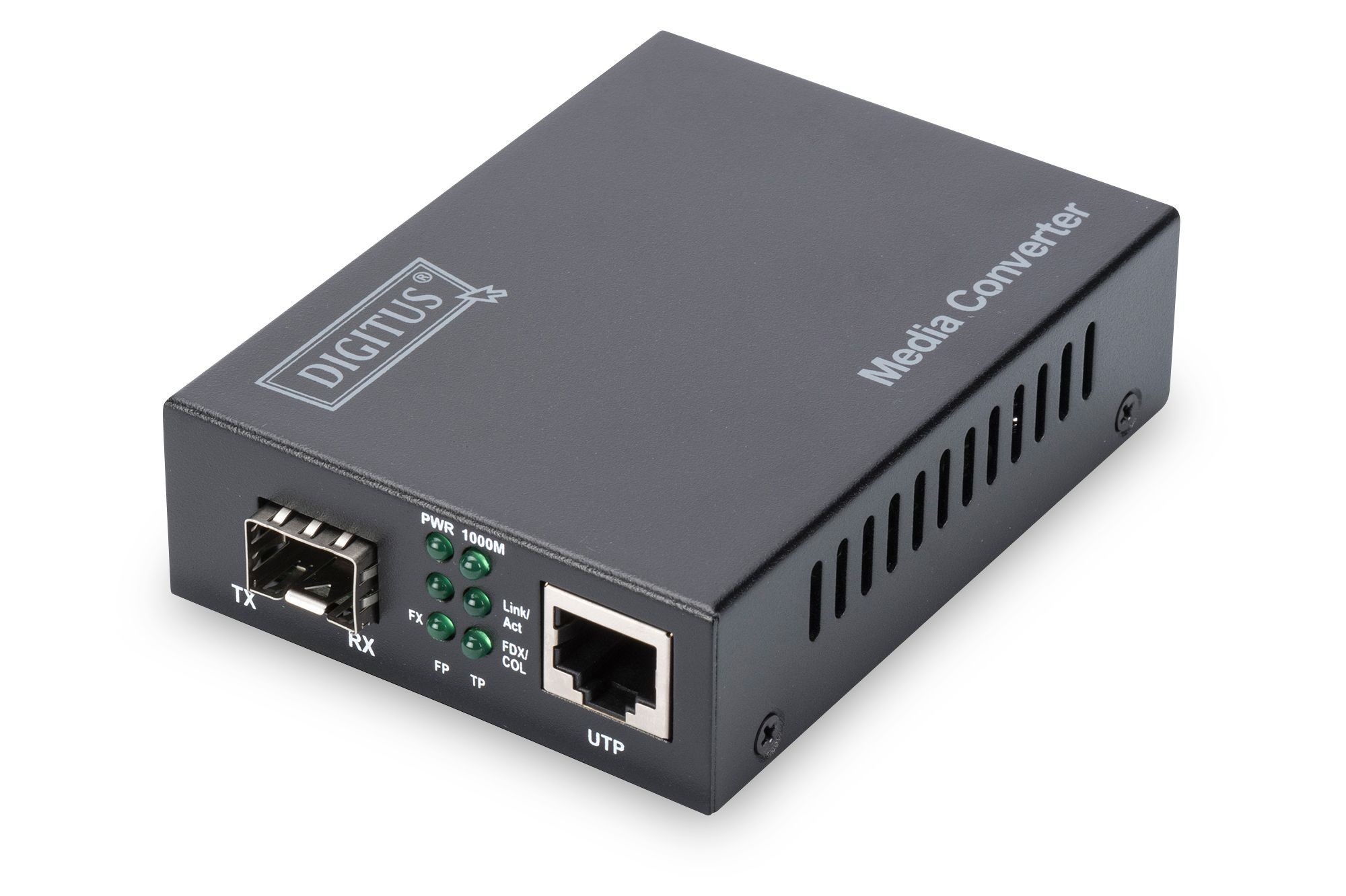 Digitus DN-82130 Netwerk media converter zwart
